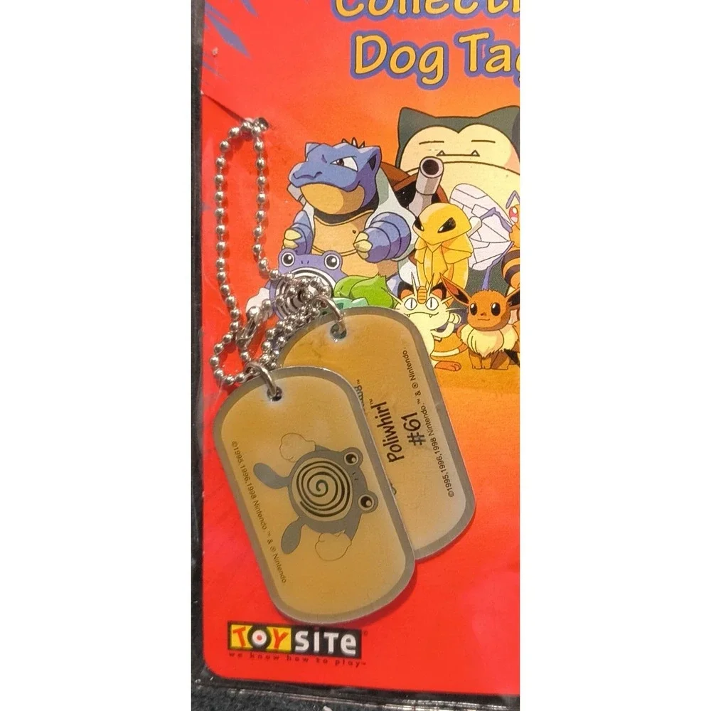 Pokémon Poliwhirl #61 Collectible Vintage Dog Tags Original Packaging